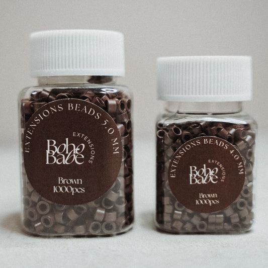 Beads mit Silikonring für perfekte Hair Extensions in verschiedenen Farben