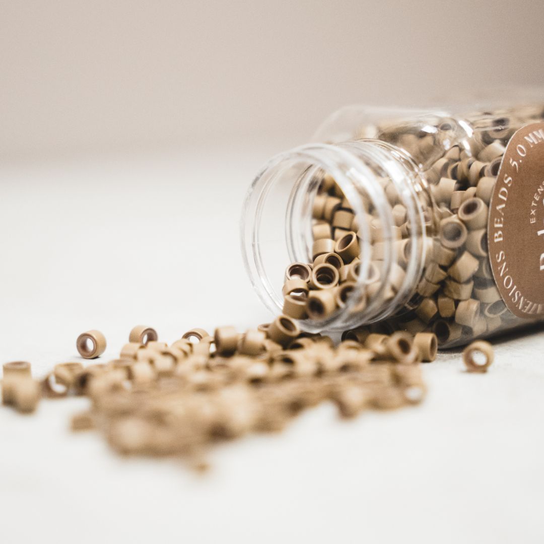 Beads mit Silikonring für perfekte Hair Extensions in verschiedenen Farben