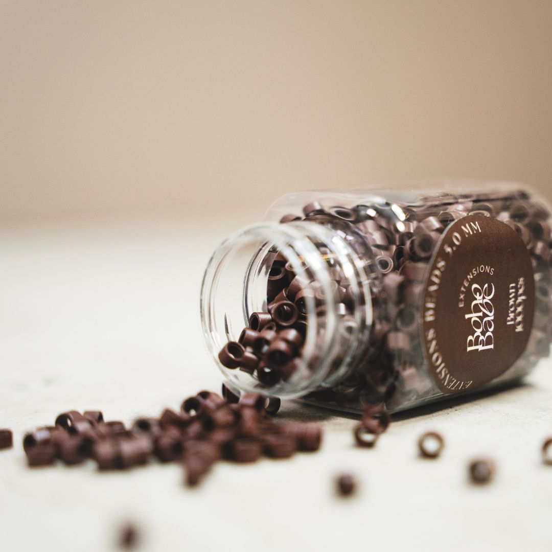 Beads mit Silikonring für perfekte Hair Extensions in verschiedenen Farben