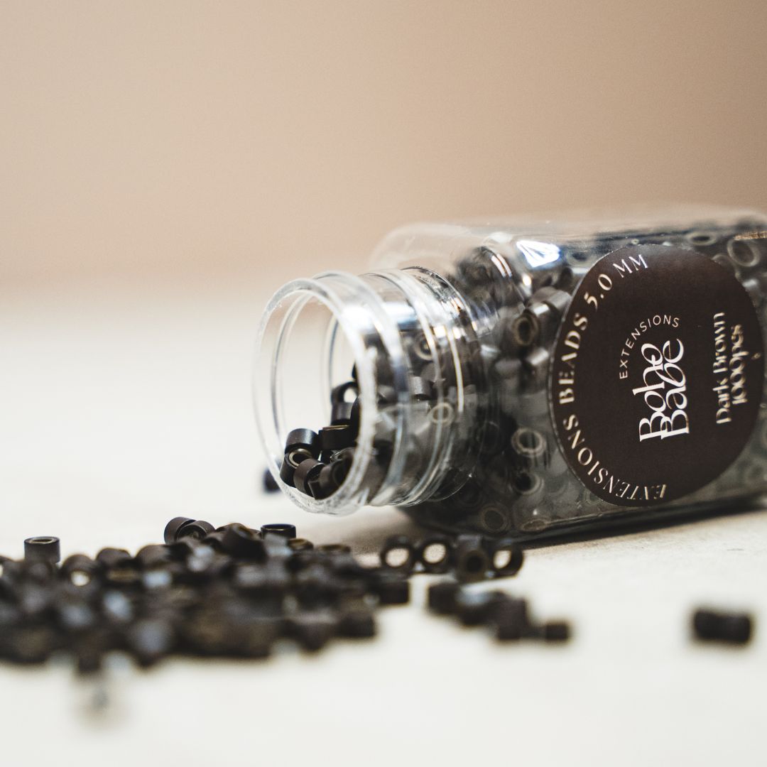 Beads mit Silikonring für perfekte Hair Extensions in verschiedenen Farben