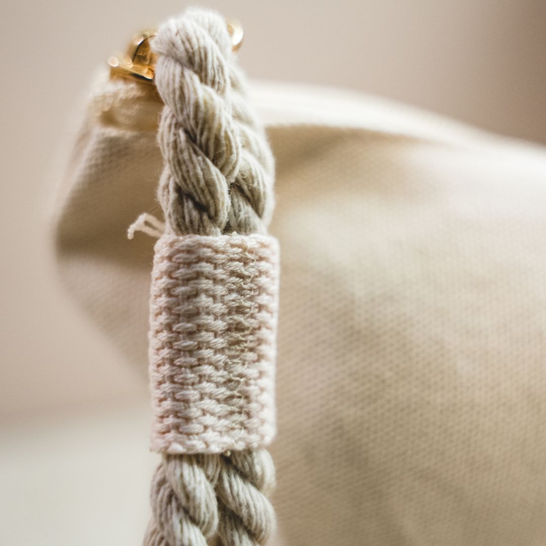 Stilvolle und Praktische Boho Babe Baumwolltasche für die Aufbewahrung von Hair Extensions-Zubehör