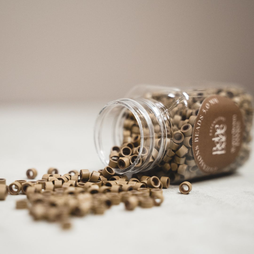 Beads mit Silikonring für perfekte Hair Extensions in verschiedenen Farben
