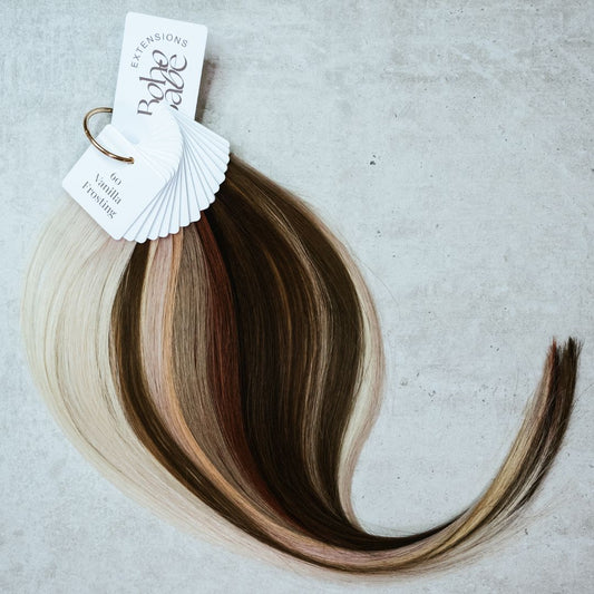 Premium Farbring mit Echthaarsträhnen - Alle 16 Boho Babe Extension Farben